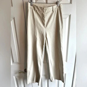 7 For all Mankind faux leather pants. Ivory Size M